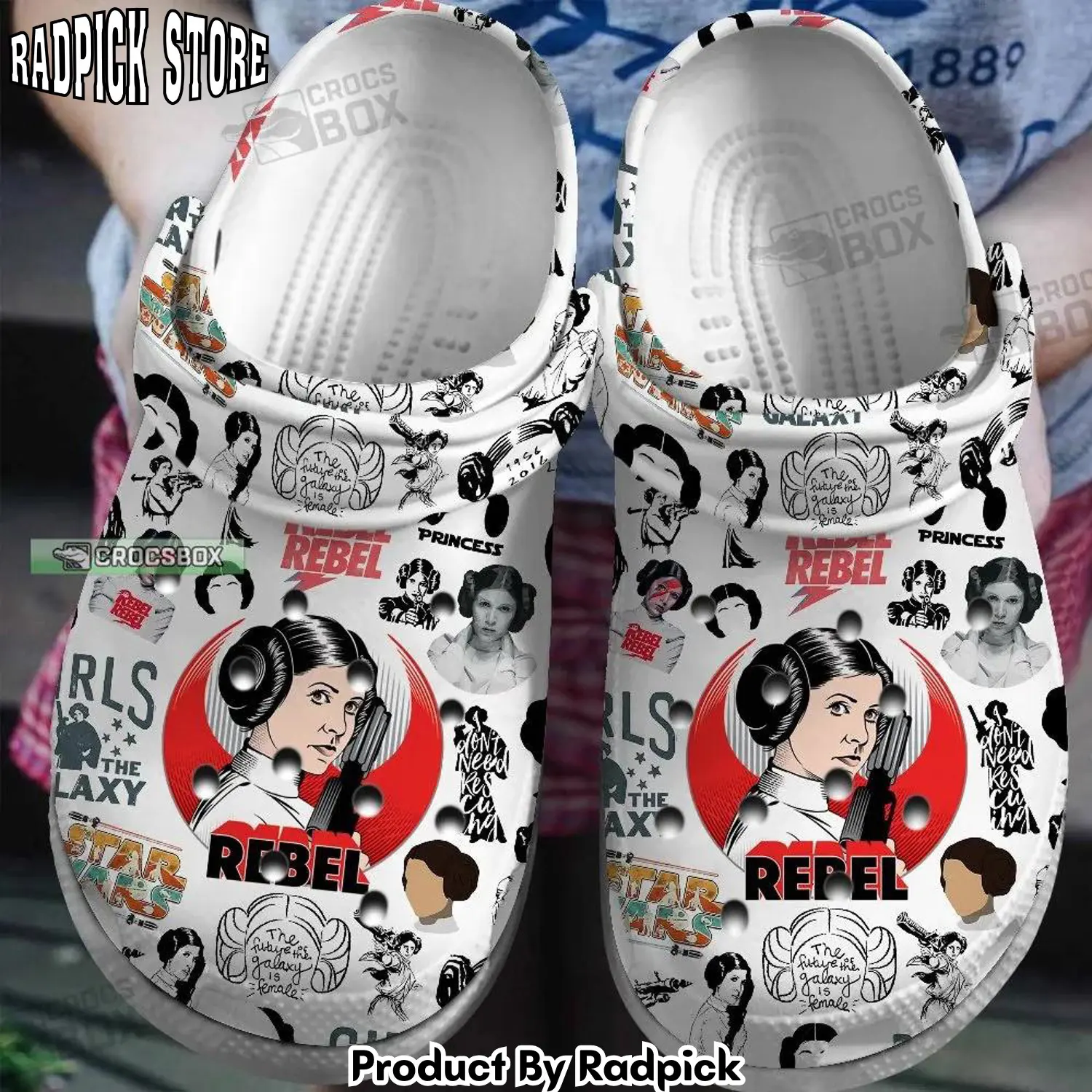 Radpick star wars leia rebel scum crocss shoes rp6521228